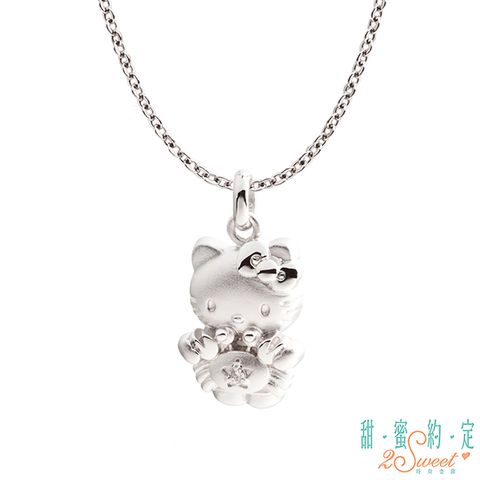 Hello Kitty HelloKitty 巨蟹座Kitty純銀墜子 送項鍊