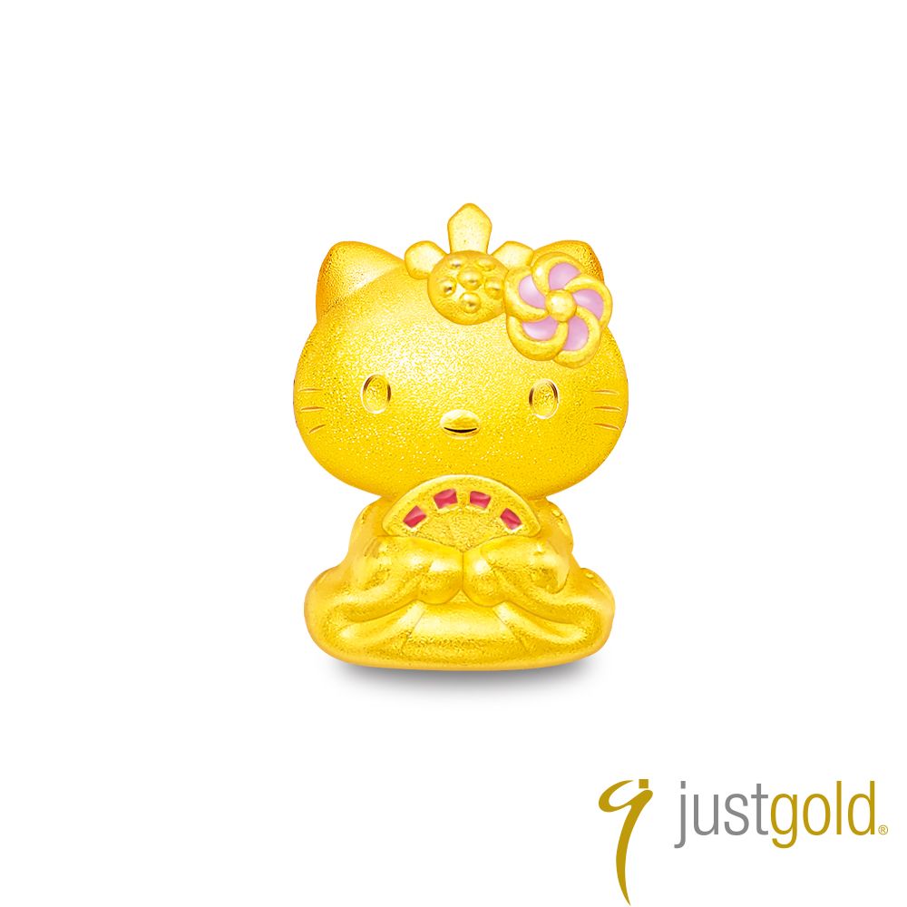 JUST 【 Gold 鎮金店】女兒節系列 黃金串珠(Hello Kitty)