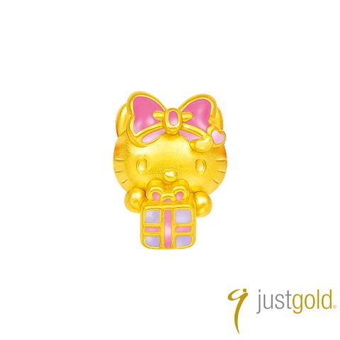 【Just Gold 鎮金店】Hello Kitty 50週年 黃金串珠(禮物)