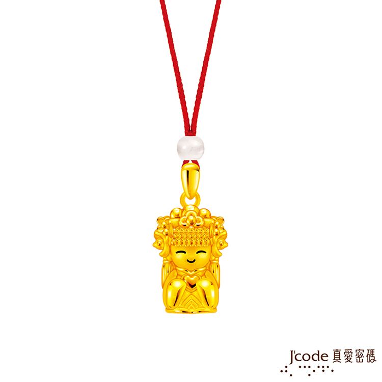 Jcode 真愛密碼 Jcode金飾 白沙屯 媽祖硬金墜子 送項鍊