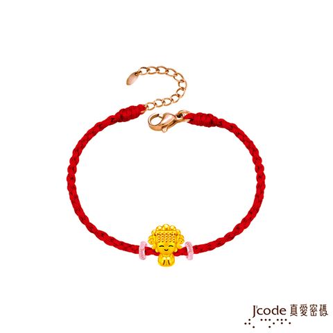 Jcode 真愛密碼 Jcode金飾 白沙屯 迷你媽祖硬金編織手鍊