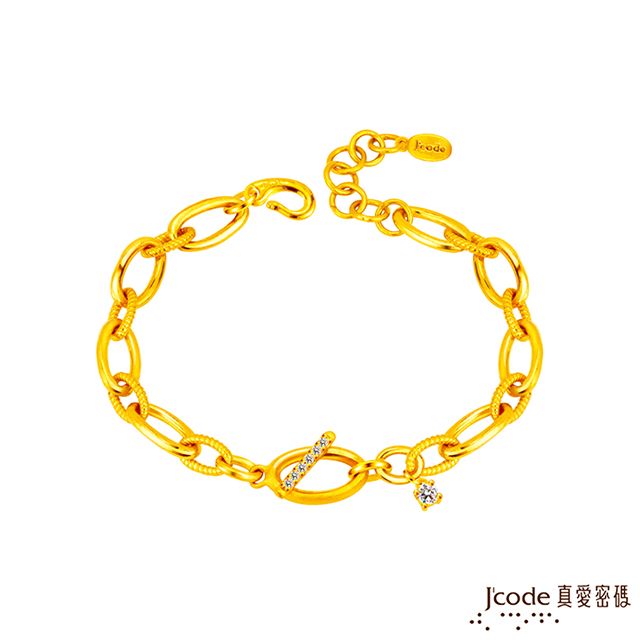 Jcode 真愛密碼 Jcode金飾 亮點OT硬金手鍊