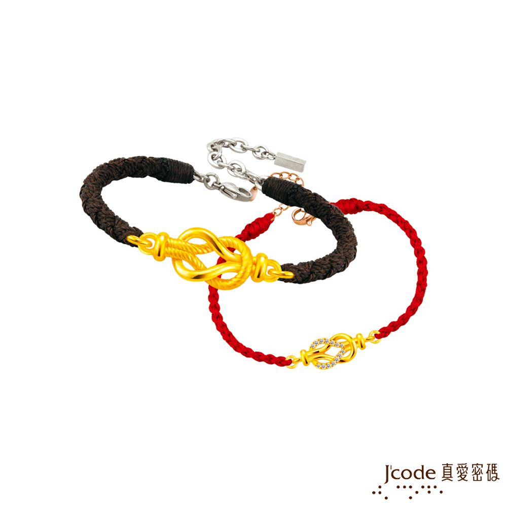 Jcode 真愛密碼 Jcode金飾 永遠相守硬金編織成對手鍊