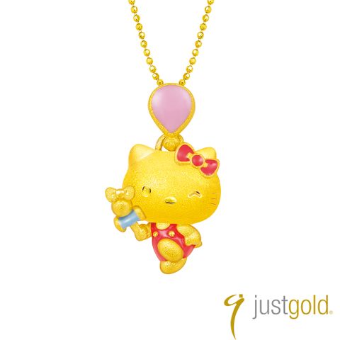 Just Gold 鎮金店 Hello Kitty 回味童年 純金吊墜-劍玉(不含鍊)