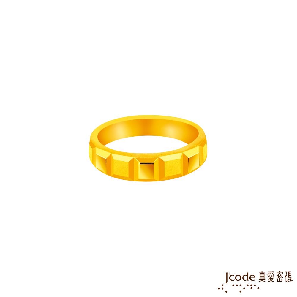 Jcode 真愛密碼 Jcode金飾 濃情巧克力黃金男戒指