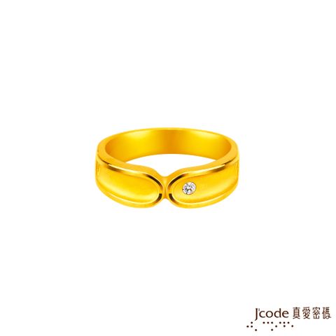 Jcode 真愛密碼 Jcode金飾 兩廂情願黃金男戒指