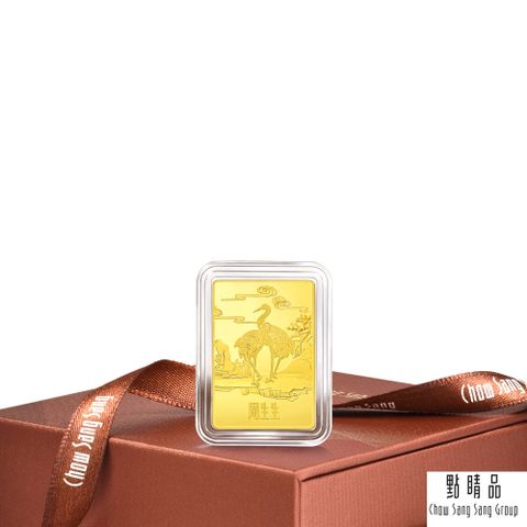 Chow Sang Sang Group 點睛品 松齡鶴壽 珍藏黃金金片-計價黃金(5克)