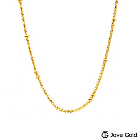 Jove gold JoveGold 雀躍黃金八角圓珠鍊(約1.4錢)(約1.4尺/42cm)