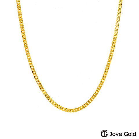 JoveGold漾金飾 傾聽黃金項鍊(約1.00錢)(約1.4尺/42cm)