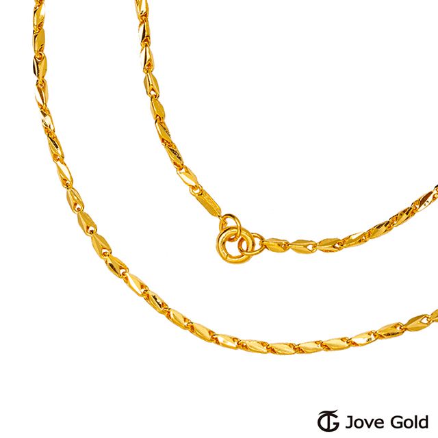 Jove gold JoveGold 一路有你黃金男項鍊(約5.00錢)(約2尺/60cm)