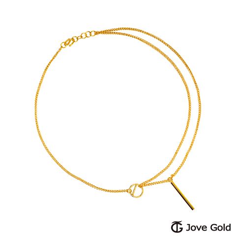 JoveGold漾金飾 專屬美好黃金項鍊-雙鍊款