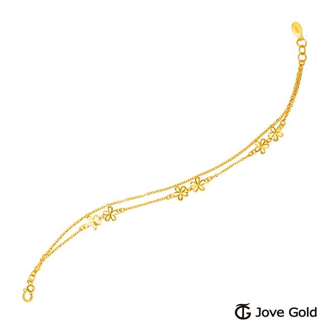 Jove gold JoveGold 春遊黃金手鍊-雙鍊款