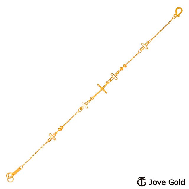 Jove gold JoveGold漾金飾 信心黃金手鍊