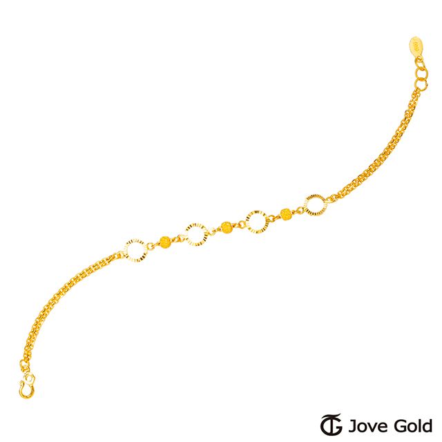 Jove gold JoveGold 獻給青春黃金手鍊-雙鍊款