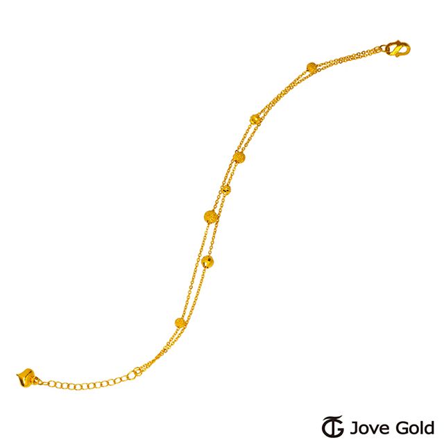 Jove gold JoveGold 微小的願望黃金手鍊-雙鍊款