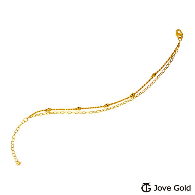 Jove gold JoveGold 依戀黃金手鍊-雙鍊款