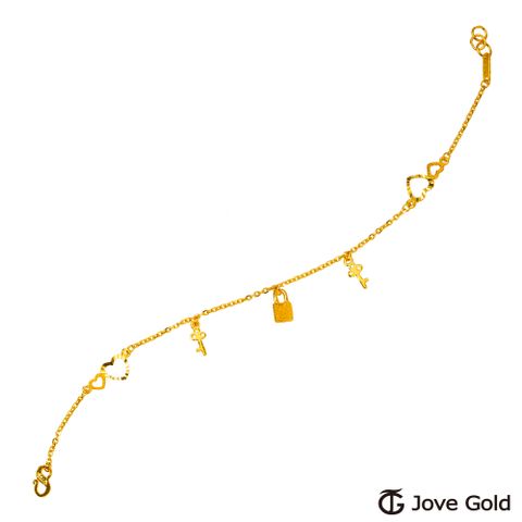 Jove gold JoveGold漾金飾 打開心扉黃金手鍊