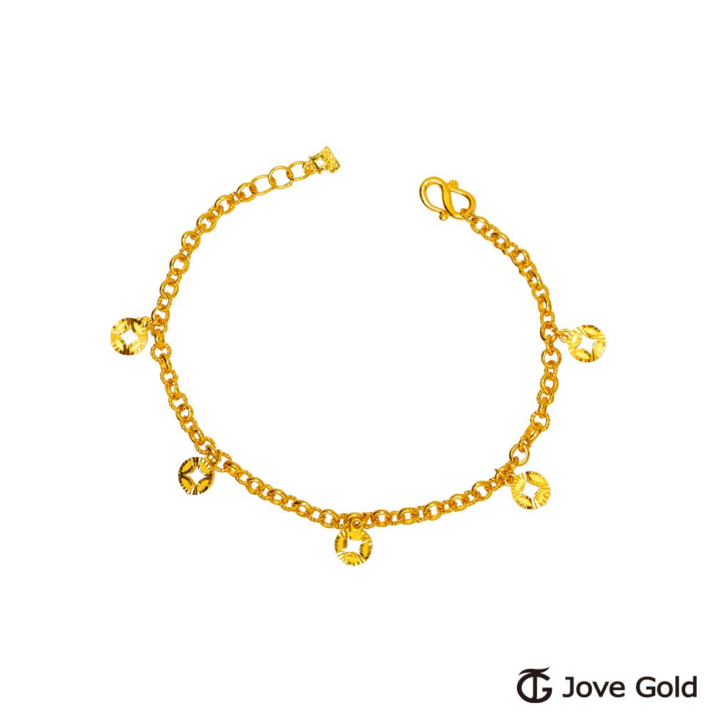Jove gold 漾金飾 荷包滿滿黃金手鍊