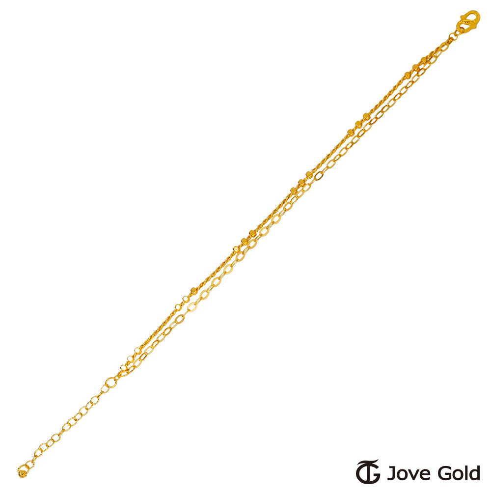 Jove gold JoveGold漾金飾 微風輕吹黃金手鍊