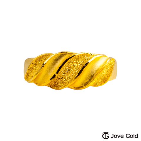 Jove gold JoveGold漾金飾 愛情頻率黃金男戒指