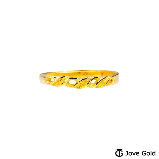 Jove gold JoveGold 愛的軌跡黃金戒指