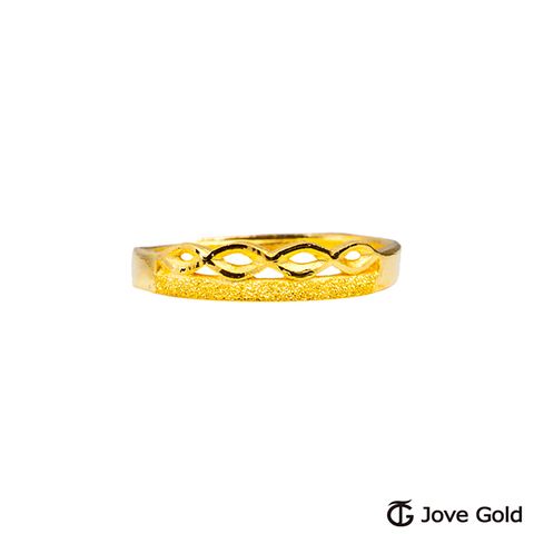 Jove gold JoveGold 簡單問候黃金戒指