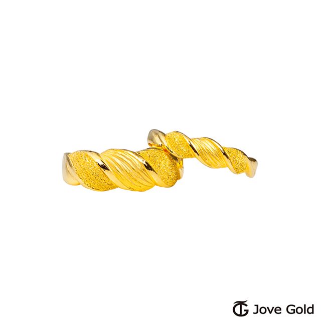 Jove gold JoveGold 結髮相伴黃金成對戒指