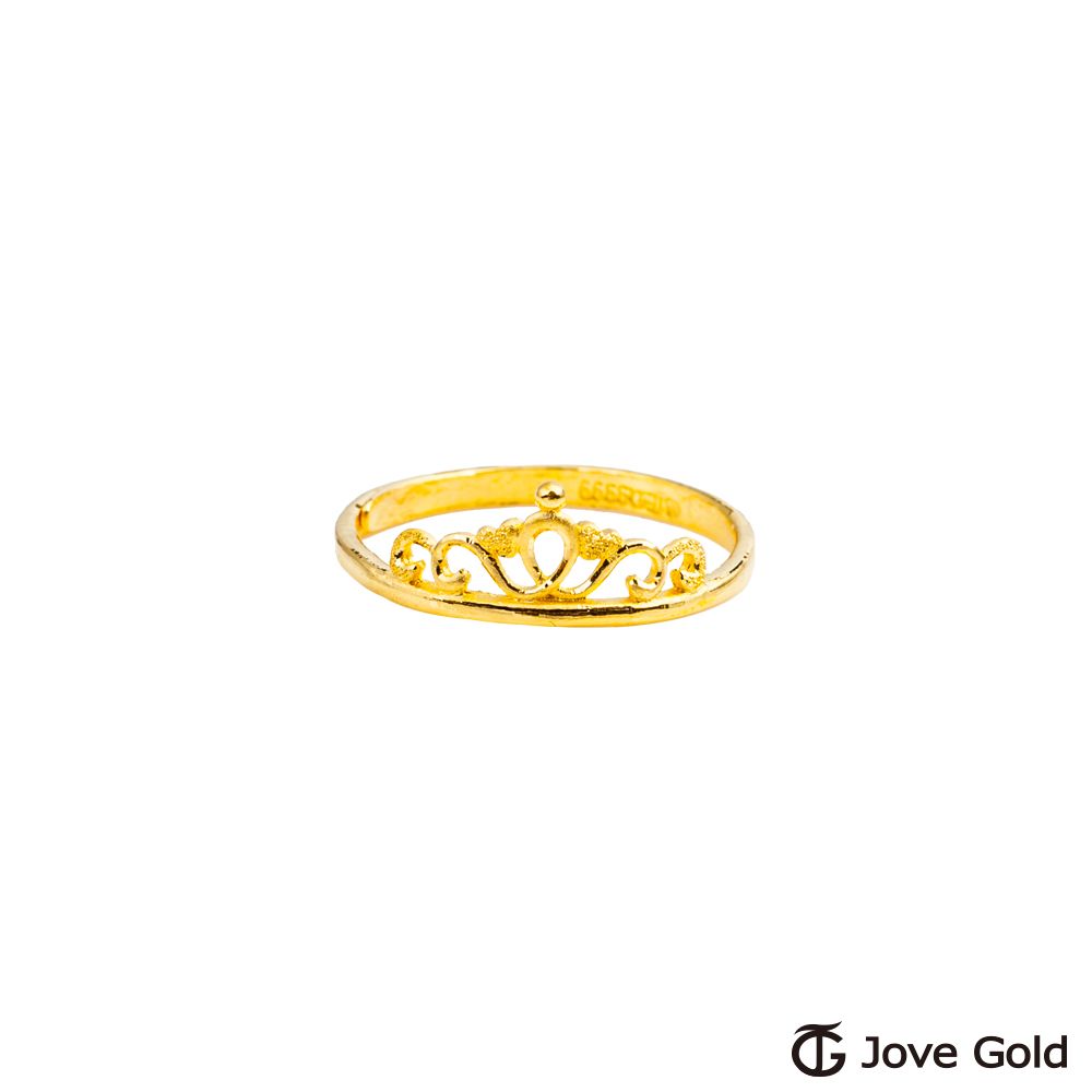 Jove gold JoveGold漾金飾 后冠黃金戒指