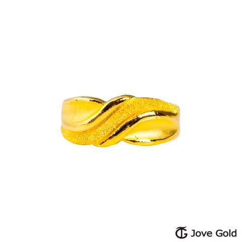 Jove gold 漾金飾 和你在一起黃金男戒指