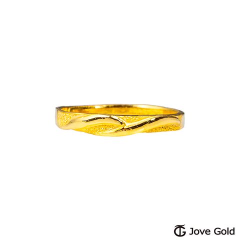 Jove gold JoveGold漾金飾 喜悅黃金戒指