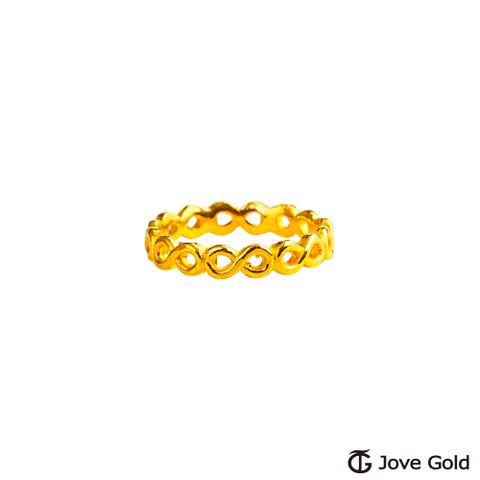 Jove gold JoveGold漾金飾 重現的時光黃金戒指-固定圍