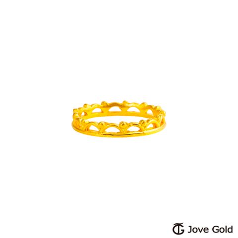 Jove gold JoveGold漾金飾 探索夢境黃金戒指-固定圍