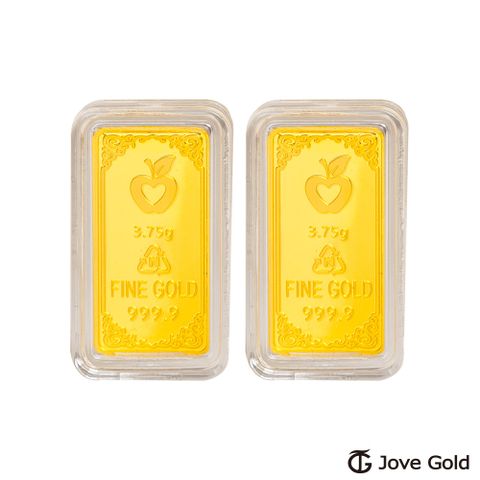 Jove gold 守護平安黃金條塊 - 壹台錢*3共參台錢