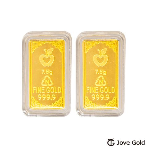 Jove gold 守護平安黃金條塊 - 貳台錢*2（共肆台錢）