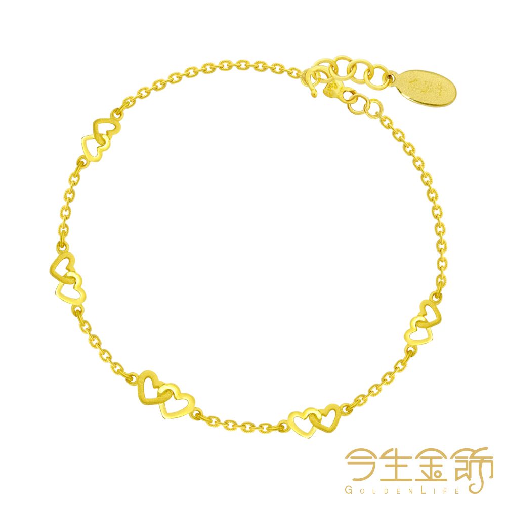 今生金飾  夢想之心手鍊 黃金手鍊