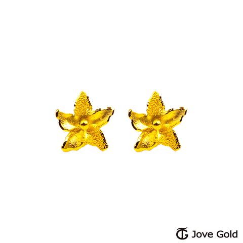 Jove gold JoveGold 四季的溫柔黃金耳環