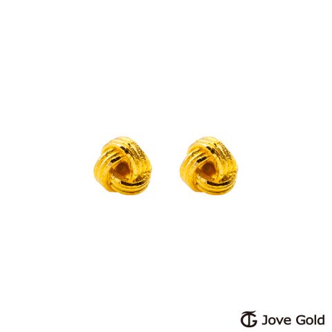 Jove gold 漾金飾 小餅乾黃金耳環