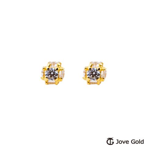 Jove gold 漾金飾 水晶燈黃金耳環