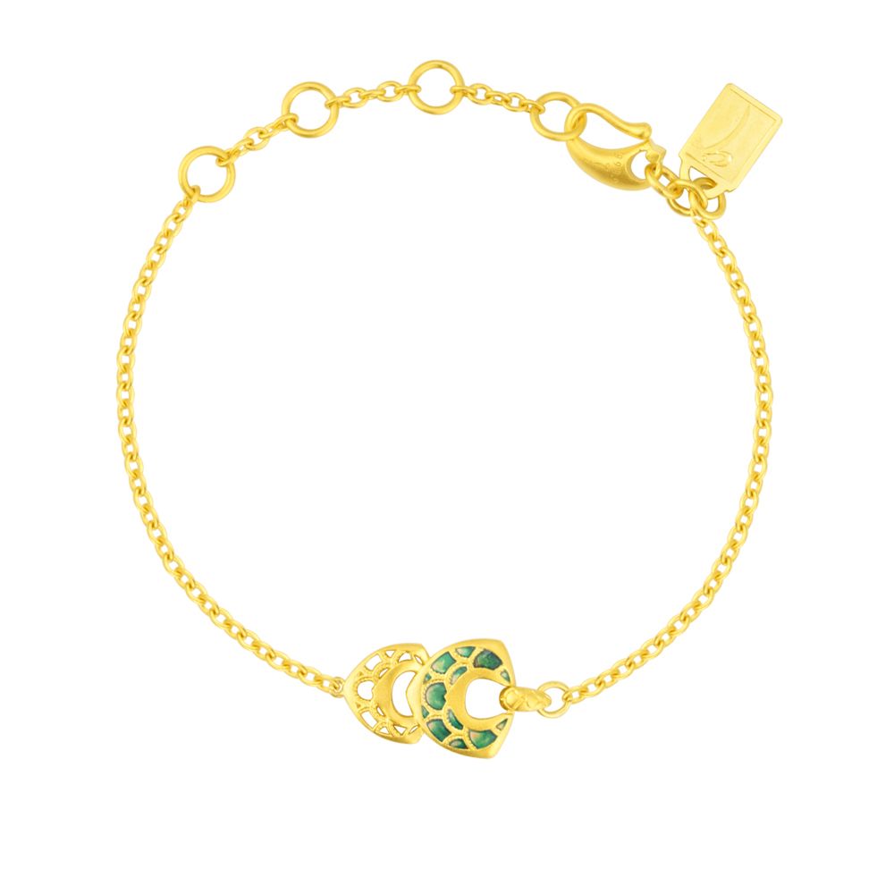 Just Gold 鎮金店 幻彩龍麟 黃金手鍊