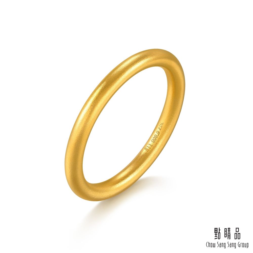  點睛品 簡約細環 黃金戒指_計價黃金(港圍21號)