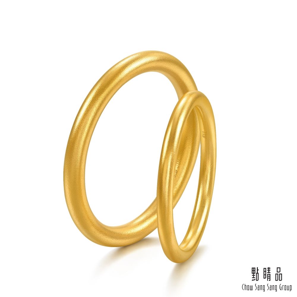  點睛品 簡約細環 黃金戒指_計價黃金(港圍21號)