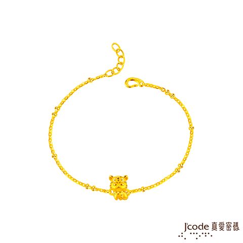 Jcode 真愛密碼 Jcode金飾 大甲媽 迷你虎爺硬金手鍊