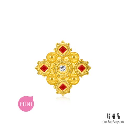 點睛品 V&A 守護之愛 鑽石黃金串珠