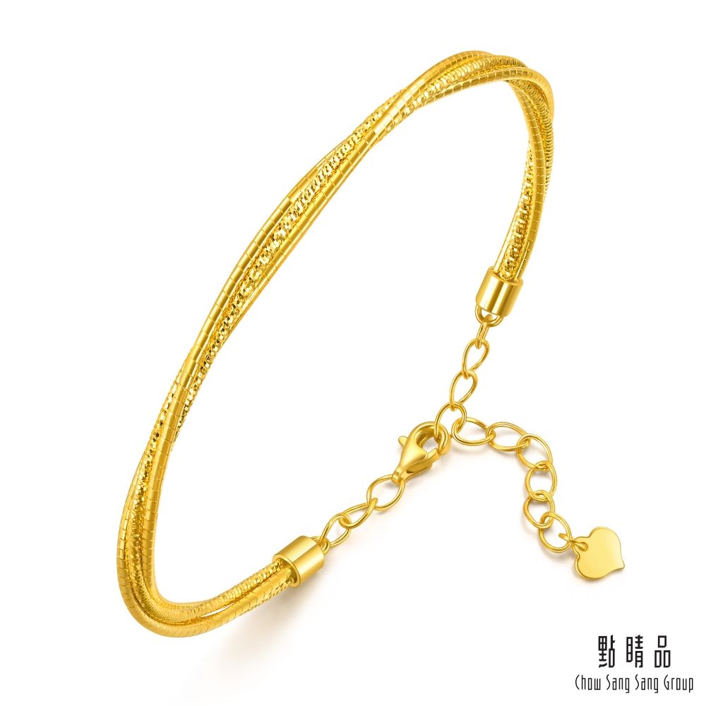 Chow Sang Sang Group 點睛品 光影交織 黃金手鐲_計價黃金(06)