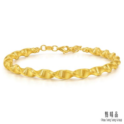 Chow Sang Sang Group 點睛品 微光星漩 黃金手鐲_計價黃金(06)