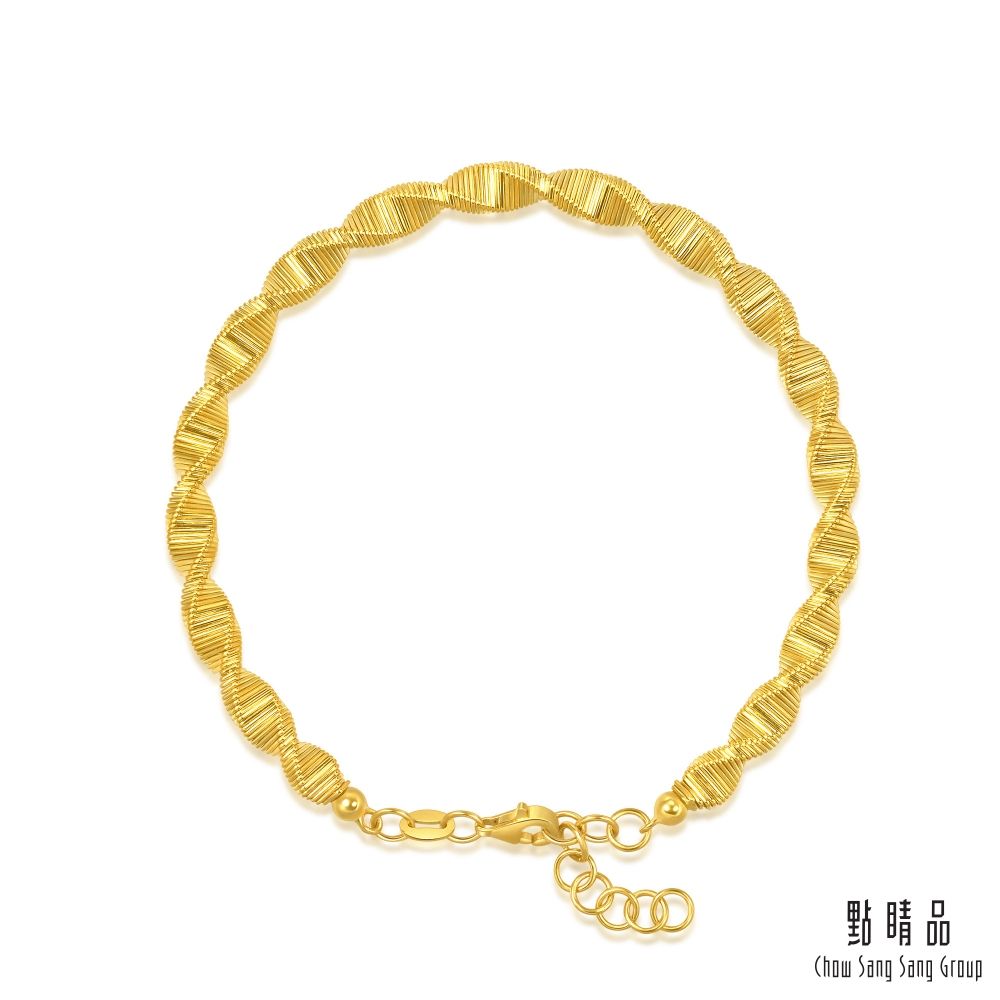 Chow Sang Sang Group 點睛品 微光星漩 黃金手鐲_計價黃金(06)