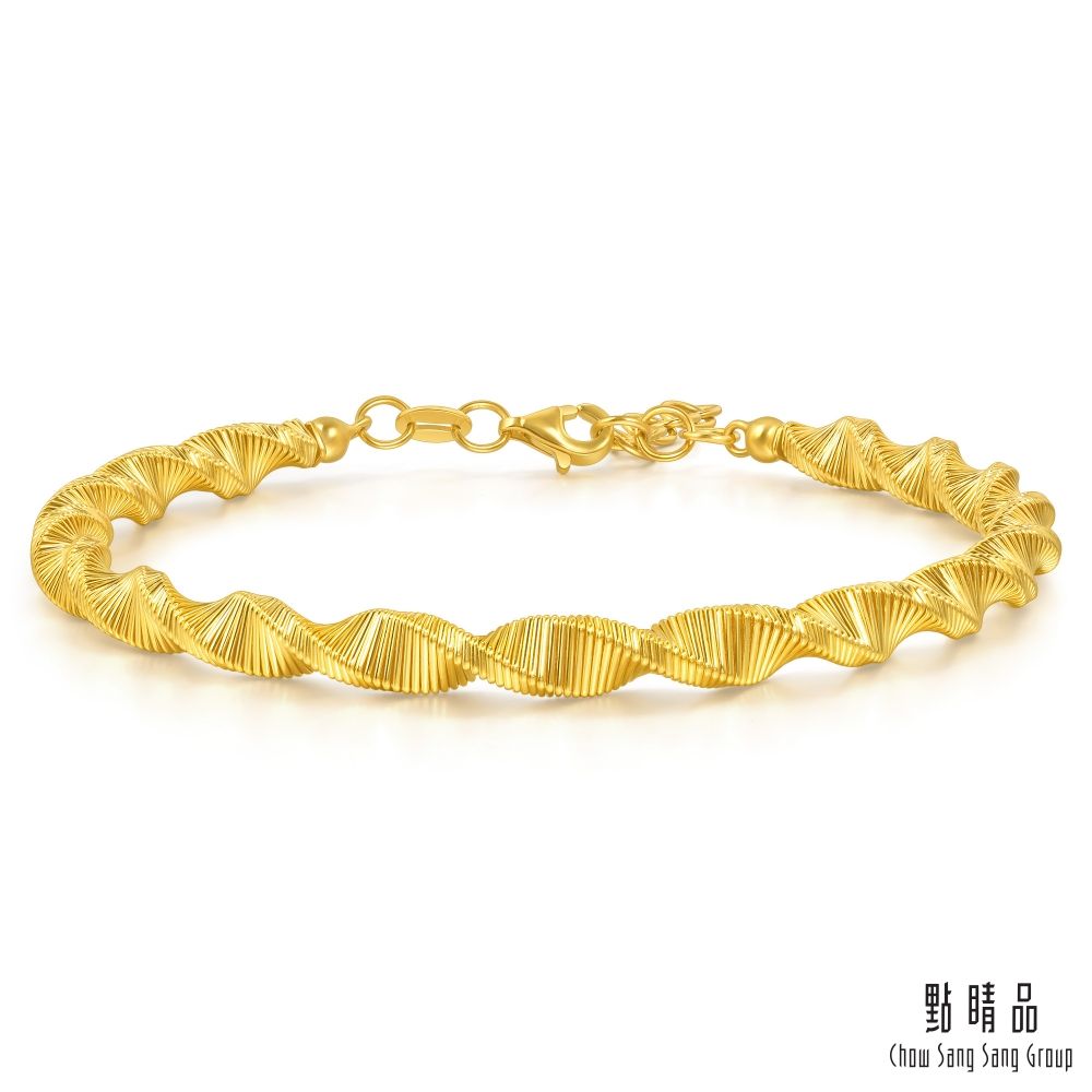 Chow Sang Sang Group 點睛品 微光星漩 黃金手鐲_計價黃金(07)
