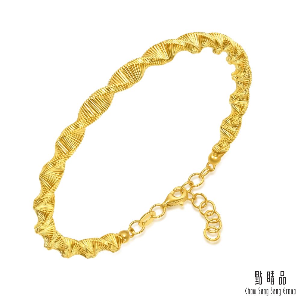 Chow Sang Sang Group 點睛品 微光星漩 黃金手鐲_計價黃金(07)
