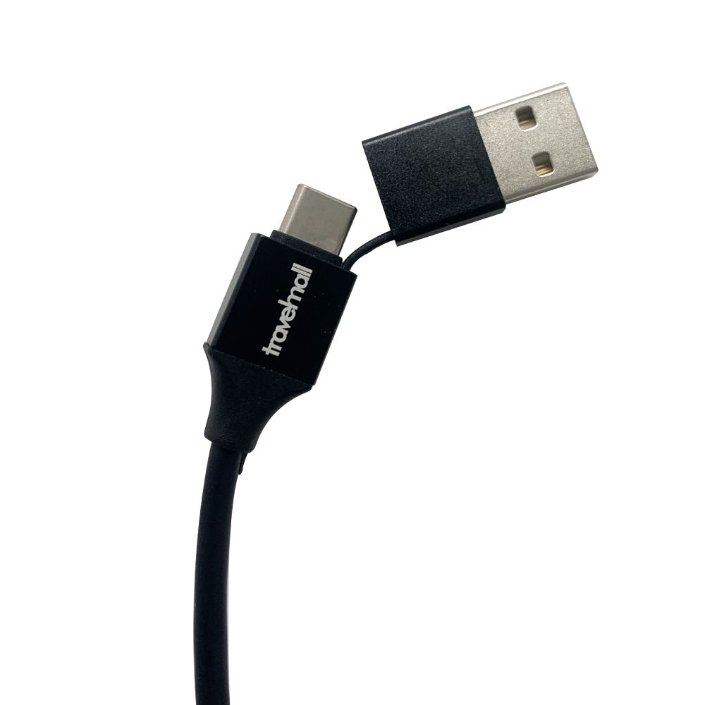 Travelmall  5in1 Type-C / USB-A 1M 數據/快充線-Lightning, Micro-USB & USB-C 5IN1 cable-黑