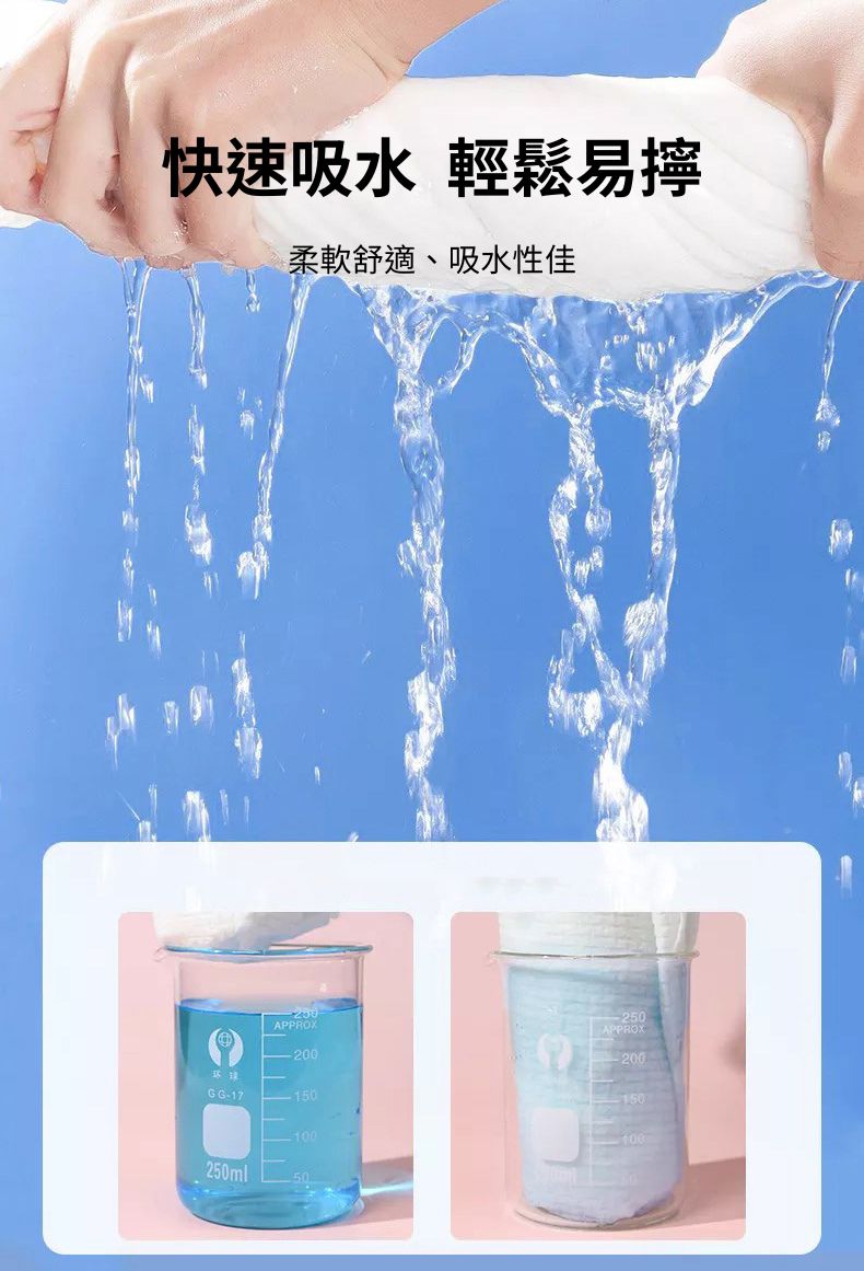 快速吸水 輕鬆易擰柔軟舒適、吸水性佳250GG-17250mlAPPROX20010050APPROX200150